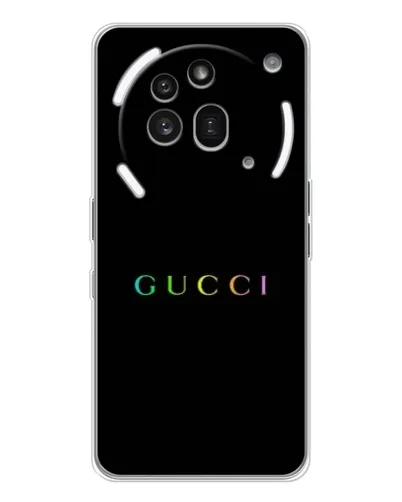 Чехол для Nothing Phone (3a) Pro с картинкой «Gucci — неоновый минимализм» Чехол для Nothing Phone (3a) Pro с картинкой «Gucci — неоновый минимализм»