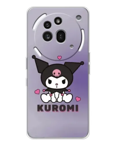 Чехол для Nothing Phone (3a) Pro с картинкой «Kuromi — фиолетовый арт» Чехол для Nothing Phone (3a) Pro с картинкой «Kuromi — фиолетовый арт»