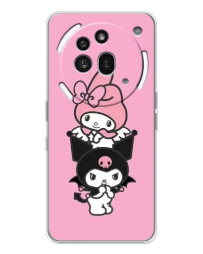 Чехол для Nothing Phone (3a) Pro с картинкой «My Melody и Kuromi» Чехол для Nothing Phone (3a) Pro с картинкой «My Melody и Kuromi»