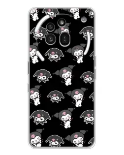 Чохол для Nothing Phone (3a) Pro з картинкою «Чорний паттерн Kuromi»