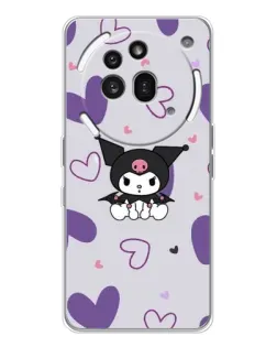Чохол для Nothing Phone (3a) Pro з картинкою «Kuromi та лавандові серця»