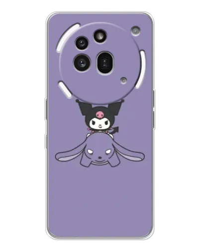 Чехол для Nothing Phone (3a) Pro с картинкой «Kuromi на лиловом фоне» Чехол для Nothing Phone (3a) Pro с картинкой «Kuromi на лиловом фоне»