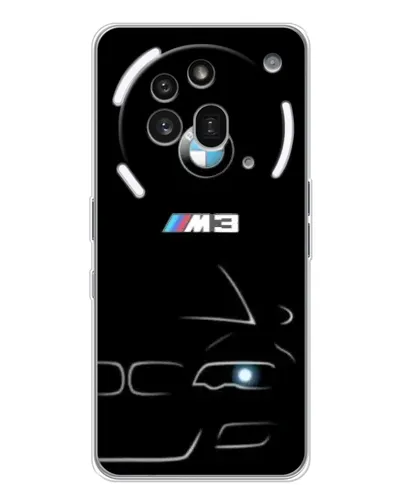 Чехол для Nothing Phone (3a) Pro с картинкой «Минималистичный принт BMW M3» Чехол для Nothing Phone (3a) Pro с картинкой «Минималистичный принт BMW M3»