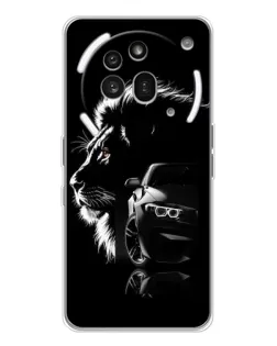 Чохол для Nothing Phone (3a) Pro з картинкою «BMW та лев» Чохол для Nothing Phone (3a) Pro з картинкою «BMW та лев»