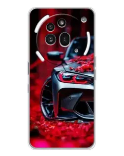 Чохол для Nothing Phone (3a) Pro з картинкою «Спортивна BMW та квіти» Чохол для Nothing Phone (3a) Pro з картинкою «Спортивна BMW та квіти»
