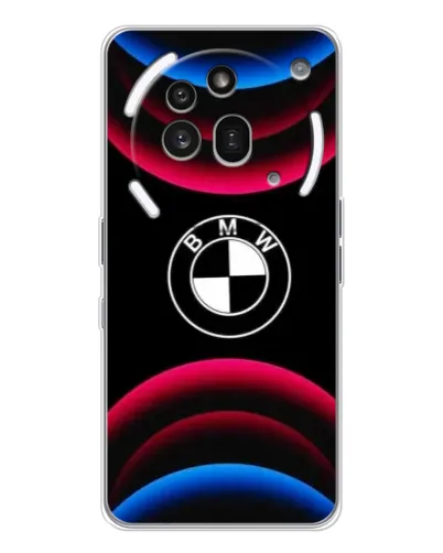 Чехол для Nothing Phone (3a) Pro с картинкой «Логотип BMW и неоновые дуги» Чехол для Nothing Phone (3a) Pro с картинкой «Логотип BMW и неоновые дуги»