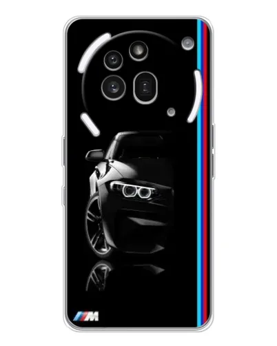 Чехол для Nothing Phone (3a) Pro с картинкой «Силуэт BMW в темноте» Чехол для Nothing Phone (3a) Pro с картинкой «Силуэт BMW в темноте»