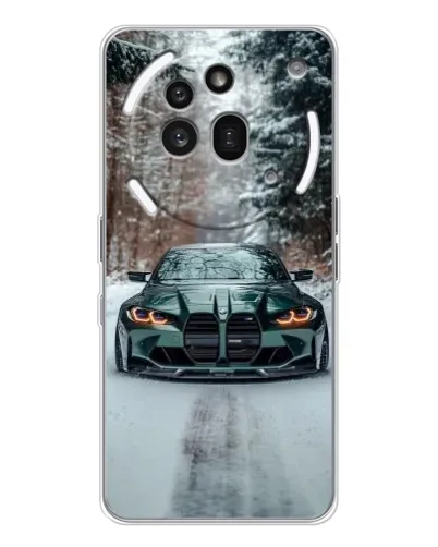 Чехол для Nothing Phone (3a) Pro с картинкой «BMW в зимнем лесу» Чехол для Nothing Phone (3a) Pro с картинкой «BMW в зимнем лесу»