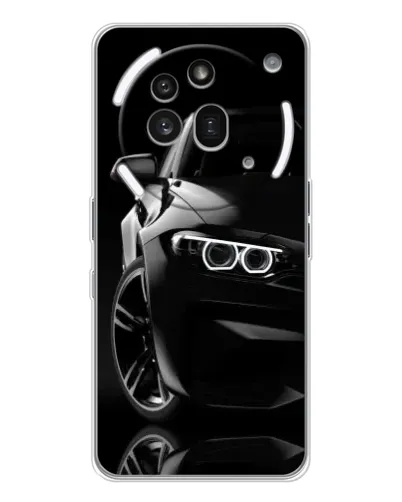 Чехол для Nothing Phone (3a) Pro с картинкой «Черная BMW — профиль» Чехол для Nothing Phone (3a) Pro с картинкой «Черная BMW — профиль»