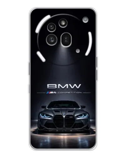 Чехол для Nothing Phone (3a) Pro с картинкой «BMW сквозь ночной город» Чехол для Nothing Phone (3a) Pro с картинкой «BMW сквозь ночной город»