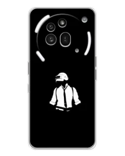 Чохол для Nothing Phone (3a) Pro з картинкою «PUBG — білий шолом»