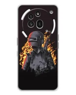 Чохол для Nothing Phone (3a) Pro з картинкою «PUBG — вогняний силует»