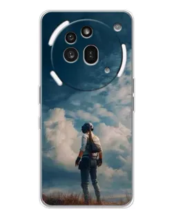Чохол для Nothing Phone (3a) Pro з картинкою «Герой PUBG на скелі»