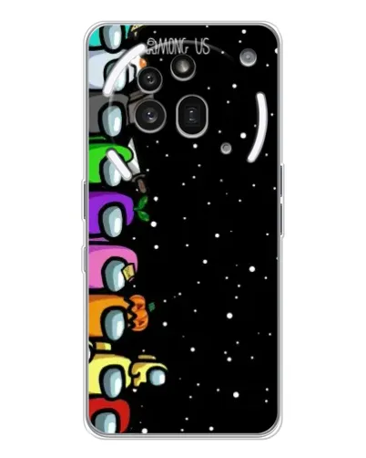Чехол для Nothing Phone (3a) Pro с картинкой «Команда Among Us» Чехол для Nothing Phone (3a) Pro с картинкой «Команда Among Us»