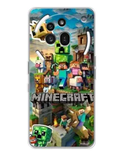 Чохол для Nothing Phone (3a) Pro з картинкою «Замок Minecraft»