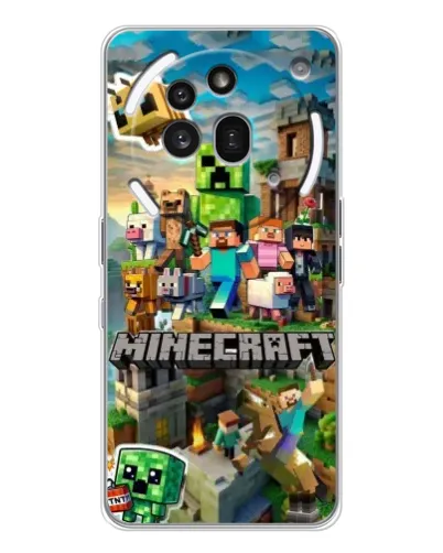 Чехол для Nothing Phone (3a) Pro с картинкой «Замок Minecraft»