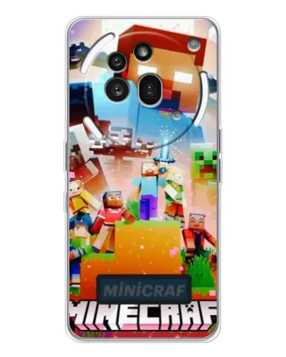 Чехол для Nothing Phone (3a) Pro с картинкой «Minecraft герои игры»