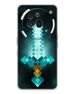 Чохол для Nothing Phone (3a) Pro з картинкою «Алмазний меч неон» Чохол для Nothing Phone (3a) Pro з картинкою «Алмазний меч неон»