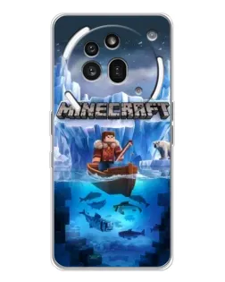 Чохол для Nothing Phone (3a) Pro з картинкою «Minecraft льодянийсвіт» Чохол для Nothing Phone (3a) Pro з картинкою «Minecraft льодянийсвіт»