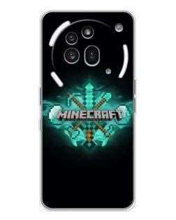 Чохол для Nothing Phone (3a) Pro з картинкою «Minecraft Diamond лого» Чохол для Nothing Phone (3a) Pro з картинкою «Minecraft Diamond лого»