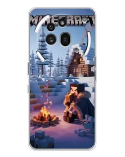 Чохол для Nothing Phone (3a) Pro з картинкою «Зимовий Minecraft» Чохол для Nothing Phone (3a) Pro з картинкою «Зимовий Minecraft»