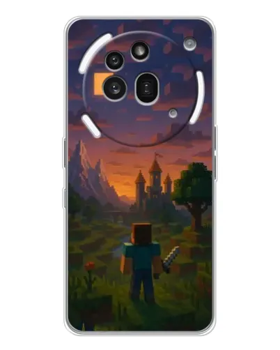 Чехол для Nothing Phone (3a) Pro с картинкой «Стив у башни»
