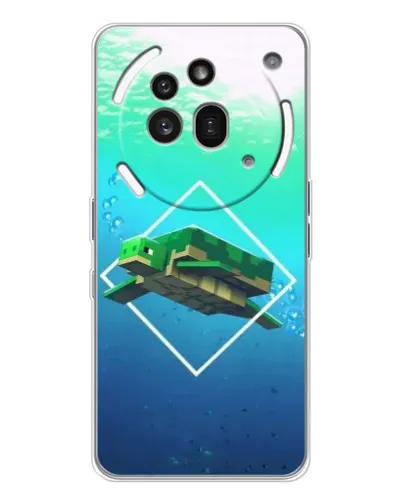 Чехол для Nothing Phone (3a) Pro с картинкой «Черепаха Minecraft» Чехол для Nothing Phone (3a) Pro с картинкой «Черепаха Minecraft»