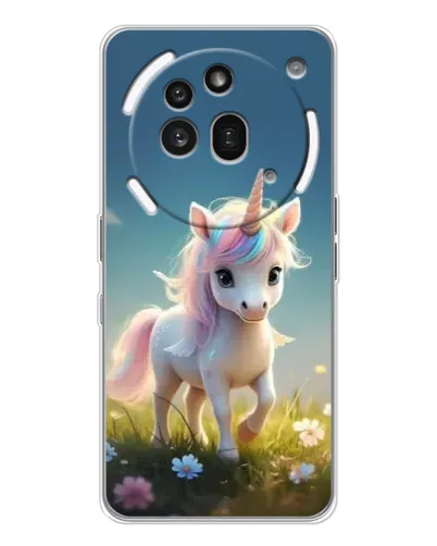 Чехол для Nothing Phone (3a) Pro с картинкой «Единорог на поляне» Чехол для Nothing Phone (3a) Pro с картинкой «Единорог на поляне»