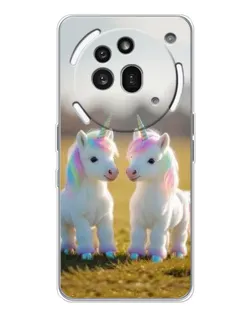Чехол для Nothing Phone (3a) Pro с картинкой «Пара единорогов»