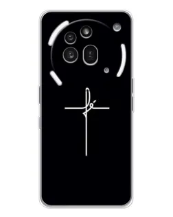 Чехол для Nothing Phone (3a) Pro с картинкой «Тонкий крест» Чехол для Nothing Phone (3a) Pro с картинкой «Тонкий крест»