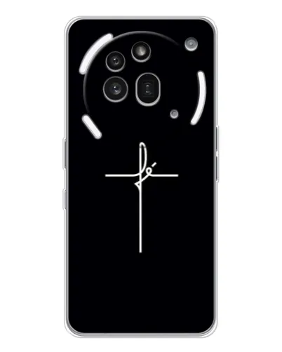 Чехол для Nothing Phone (3a) Pro с картинкой «Тонкий крест» Чехол для Nothing Phone (3a) Pro с картинкой «Тонкий крест»