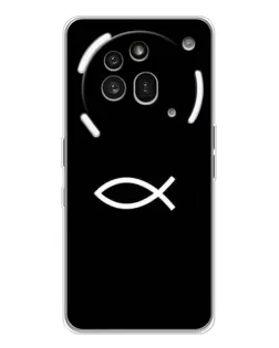 Чехол для Nothing Phone (3a) Pro с картинкой «Символ рыбы Jesus» Чехол для Nothing Phone (3a) Pro с картинкой «Символ рыбы Jesus»