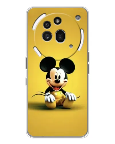 Чехол для Nothing Phone (3a) Pro с картинкой «Микки на желтом»