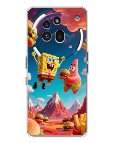 Чехол для Nothing Phone (3a) Pro с картинкой «Космический фастфуд» Чехол для Nothing Phone (3a) Pro с картинкой «Космический фастфуд»
