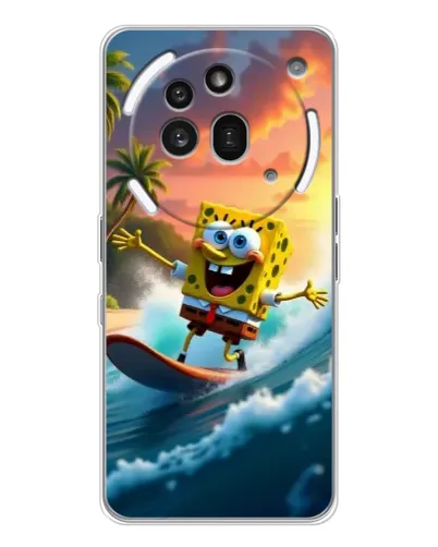 Чехол для Nothing Phone (3a) Pro с картинкой «Губка Боб серфингист» Чехол для Nothing Phone (3a) Pro с картинкой «Губка Боб серфингист»