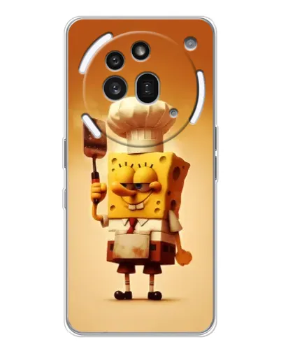 Чехол для Nothing Phone (3a) Pro с картинкой «Губка Боб повар» Чехол для Nothing Phone (3a) Pro с картинкой «Губка Боб повар»