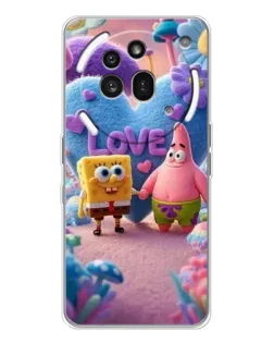 Чехол для Nothing Phone (3a) Pro с картинкой «Губка Боб Патрик»