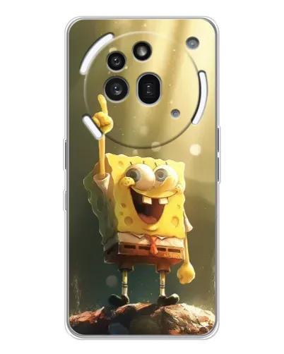 Чехол для Nothing Phone (3a) Pro с картинкой «Сияющий Спанч Боб» Чехол для Nothing Phone (3a) Pro с картинкой «Сияющий Спанч Боб»