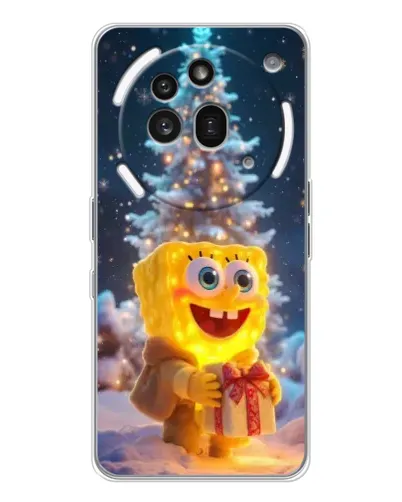 Чехол для Nothing Phone (3a) Pro с картинкой «Рождественский Спанч Боб» Чехол для Nothing Phone (3a) Pro с картинкой «Рождественский Спанч Боб»