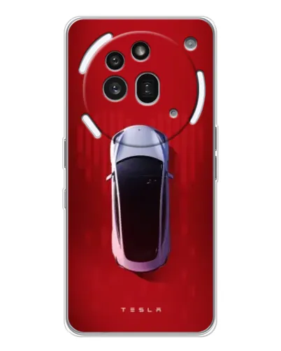 Чехол для Nothing Phone (3a) Pro с картинкой «Tesla Top View» Чехол для Nothing Phone (3a) Pro с картинкой «Tesla Top View»