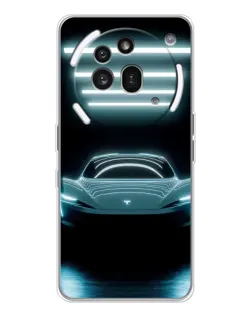 Чехол для Nothing Phone (3a) Pro с картинкой «Tesla в неоне» Чехол для Nothing Phone (3a) Pro с картинкой «Tesla в неоне»