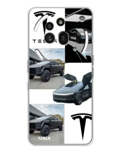 Чехол для Nothing Phone (3a) Pro с картинкой «Коллаж Cybertruck Tesla» Чехол для Nothing Phone (3a) Pro с картинкой «Коллаж Cybertruck Tesla»