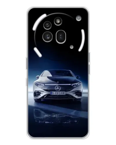 Чехол для Nothing Phone (3a) Pro с картинкой «Ночной Mercedes EQ»