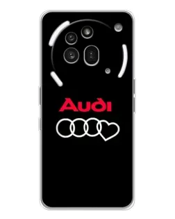 Чохол для Nothing Phone (3a) Pro з картинкою «Логотип Audi Heart»