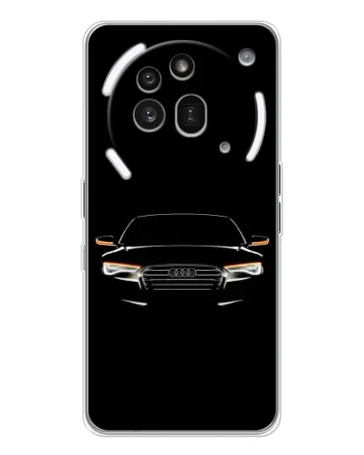 Чехол для Nothing Phone (3a) Pro с картинкой «Audi — ночной контур»