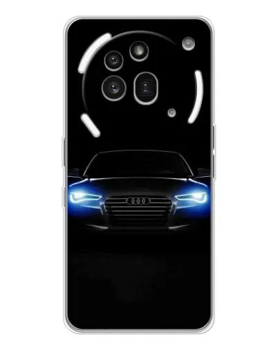 Чехол для Nothing Phone (3a) Pro с картинкой «Audi в неоне»