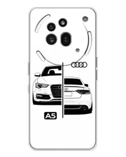 Чохол для Nothing Phone (3a) Pro з картинкою «Audi — контрастний дизайн»