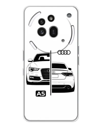 Чехол для Nothing Phone (3a) Pro с картинкой «Audi — контрастный дизайн»
