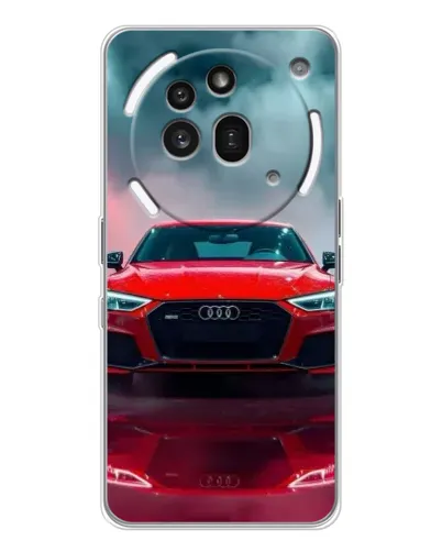 Чехол для Nothing Phone (3a) Pro с картинкой «Audi RS — красный стиль»