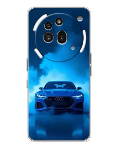 Чехол для Nothing Phone (3a) Pro с картинкой «Audi — голубая энергия»